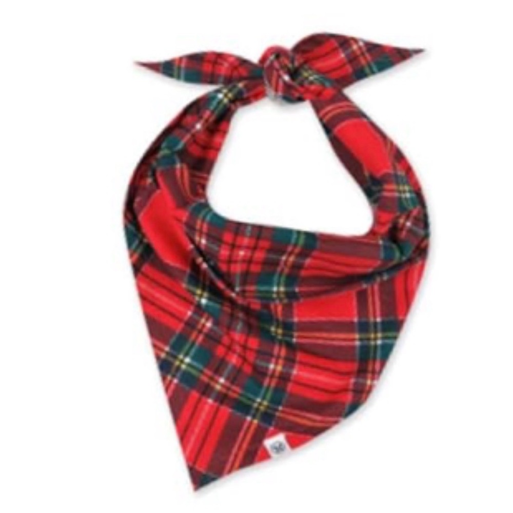 Honest Company Plaid  Pet Bandana